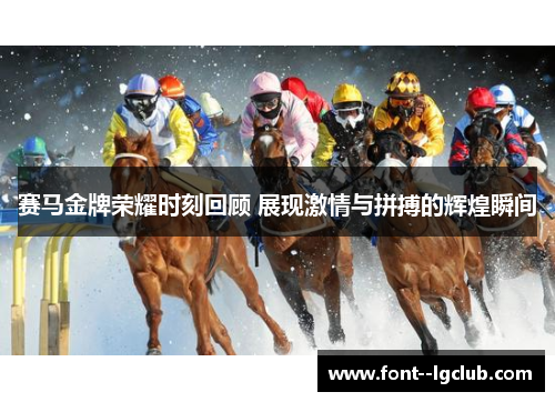 赛马金牌荣耀时刻回顾 展现激情与拼搏的辉煌瞬间
