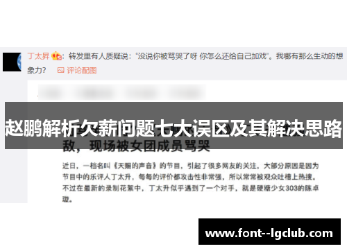 赵鹏解析欠薪问题七大误区及其解决思路 赵鹏解析欠薪问题七大误区及其解决思路