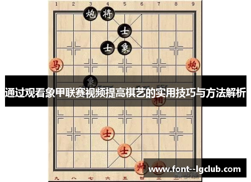 通过观看象甲联赛视频提高棋艺的实用技巧与方法解析